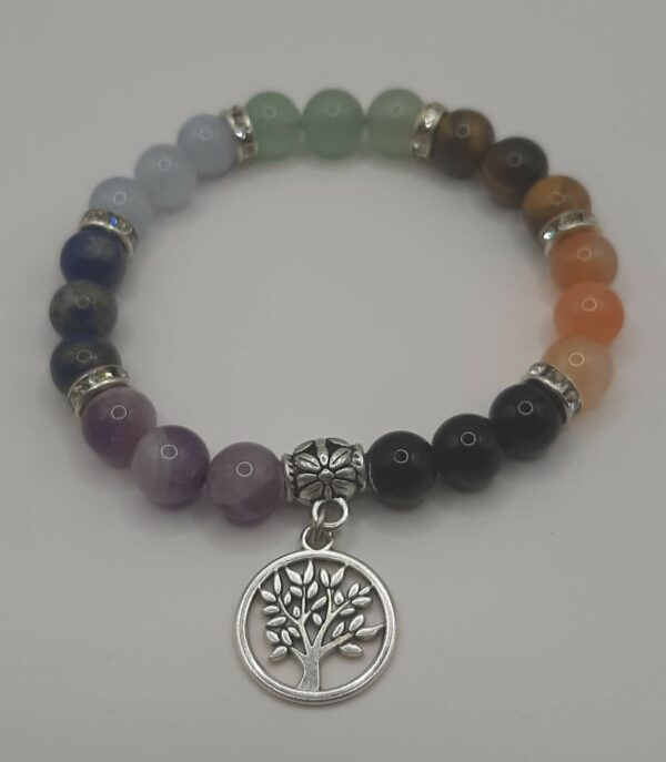 Bracelets 7 chakras arbre de vie