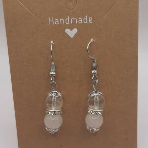 Boucles d'oreilles deux perles