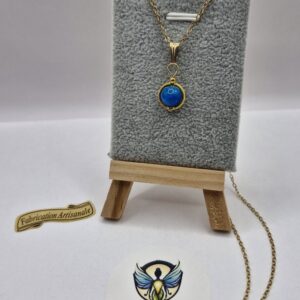 pendentif apatite aura doré